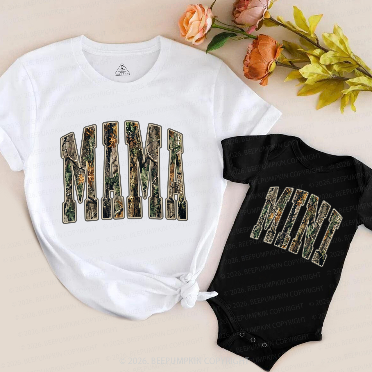Mama and Mini Camo Mom&Me Matching T-Shirts