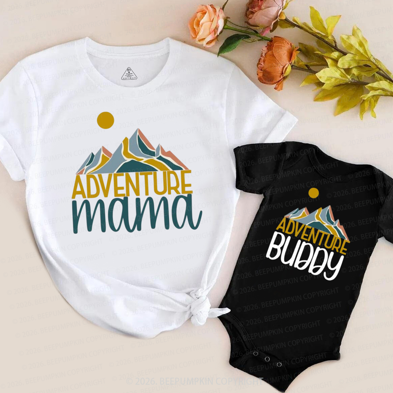 Personalized Adventure Outdoor Mom&Me Matching T-Shirts