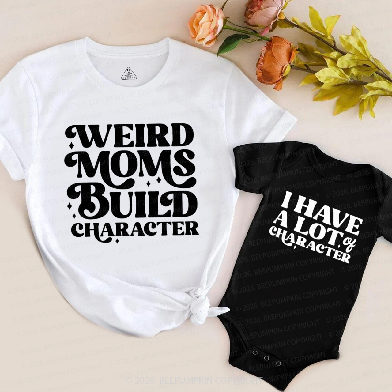 Weird Moms Build Character Mom&Me Matching T-Shirts