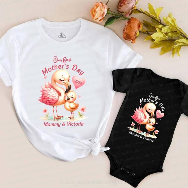 Personalized Our First Mother's Day Matching Tees