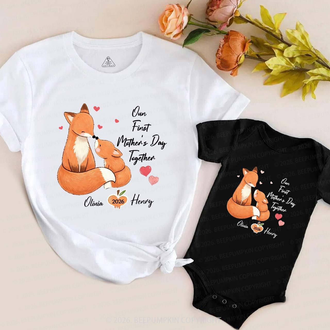 Squirrel First Mother's Day T-Shirts For Mom&Me