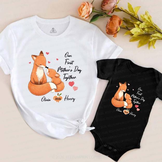 Squirrel First Mother's Day T-Shirts For Mom&Me