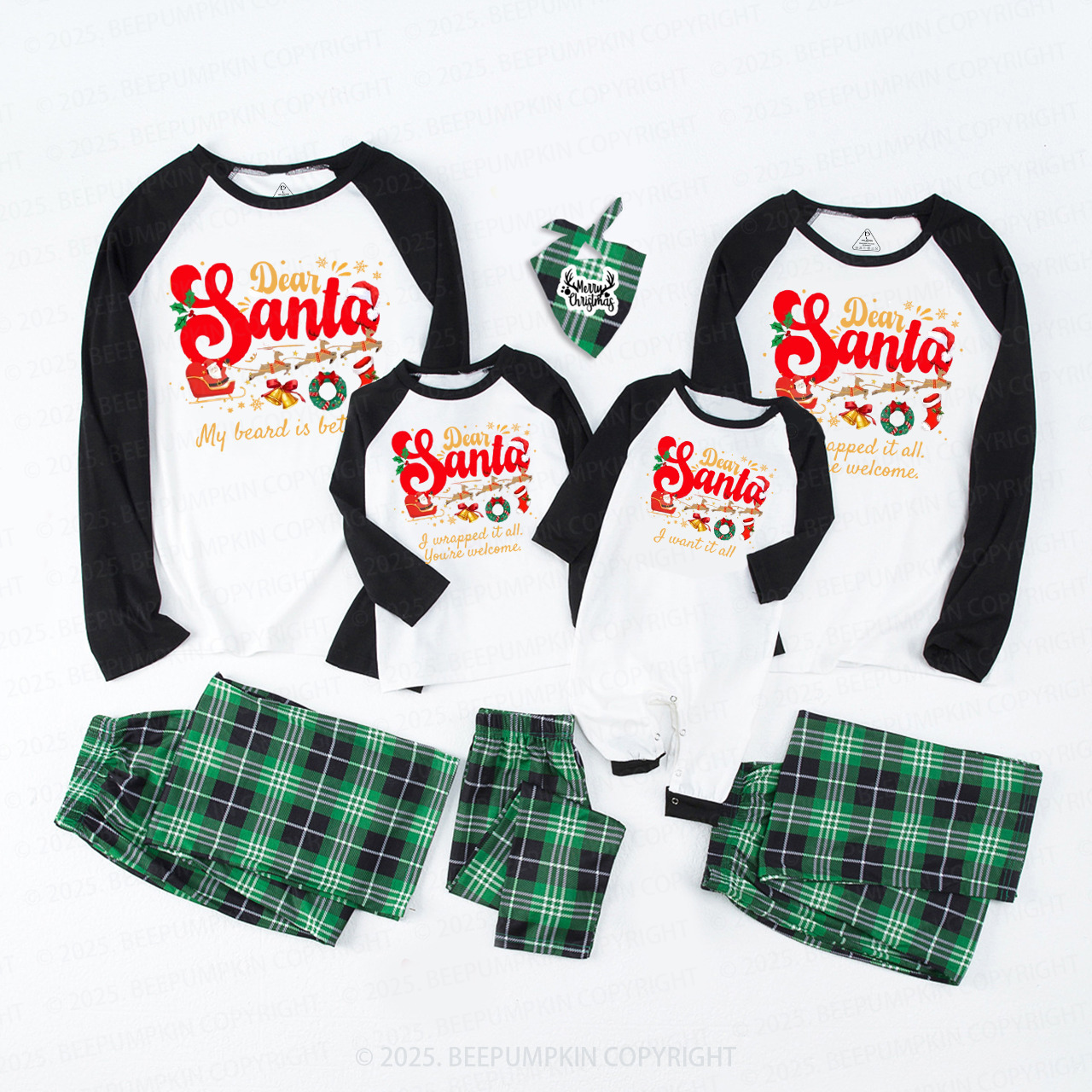 Personalized Dear Santa Family Matching Pajamas