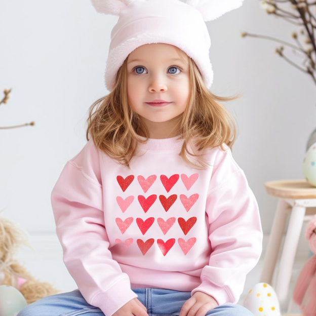 Heart Valentine's Day Kid's Sweatshirt