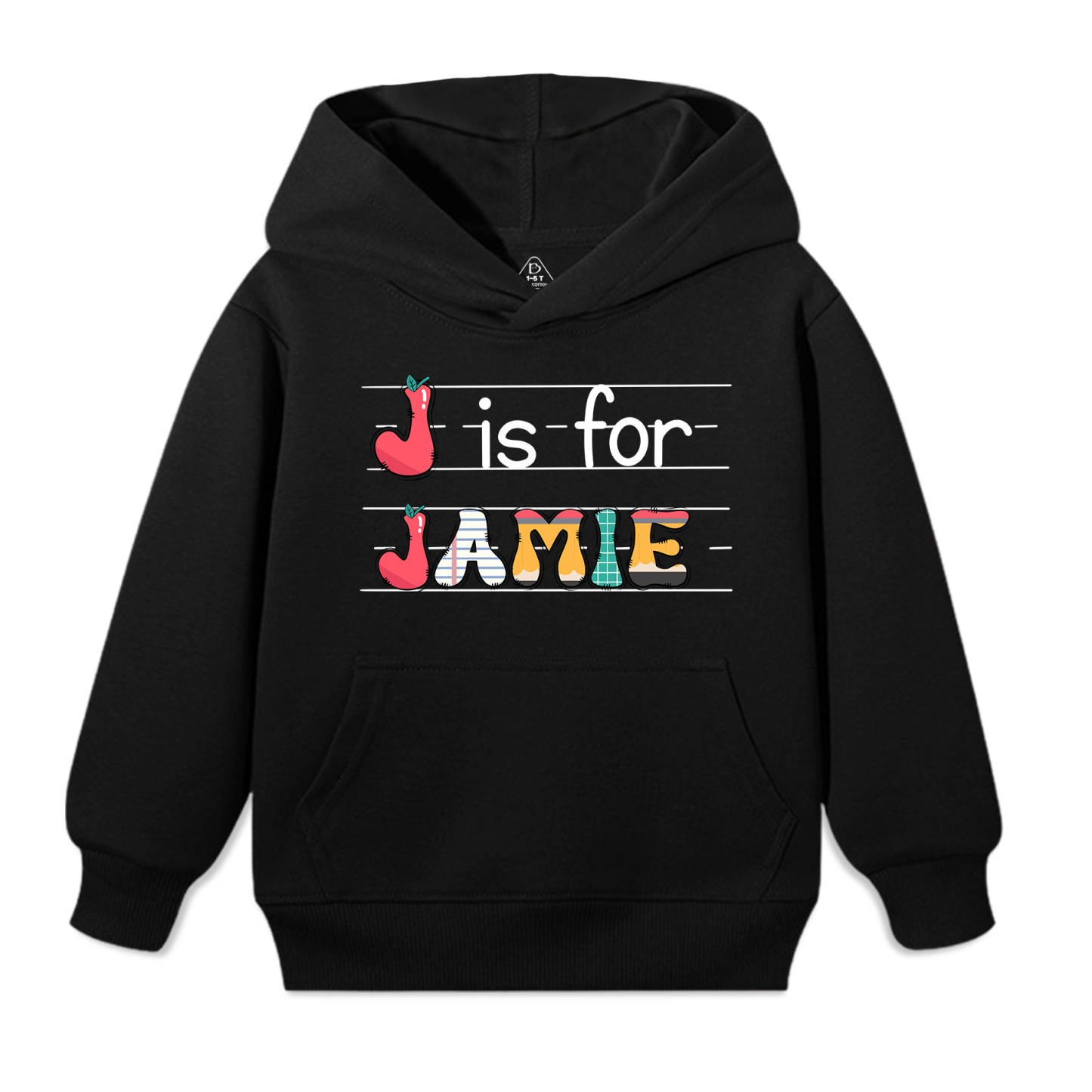 Personalized Kid’s Name Back To School Kid's Hoodies Beepumpkin