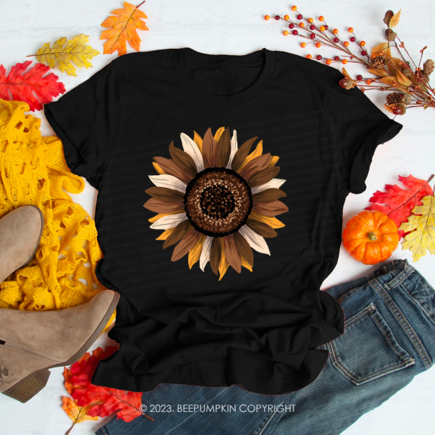 Pretty Fall Sunflower Shirts Beepumpkin