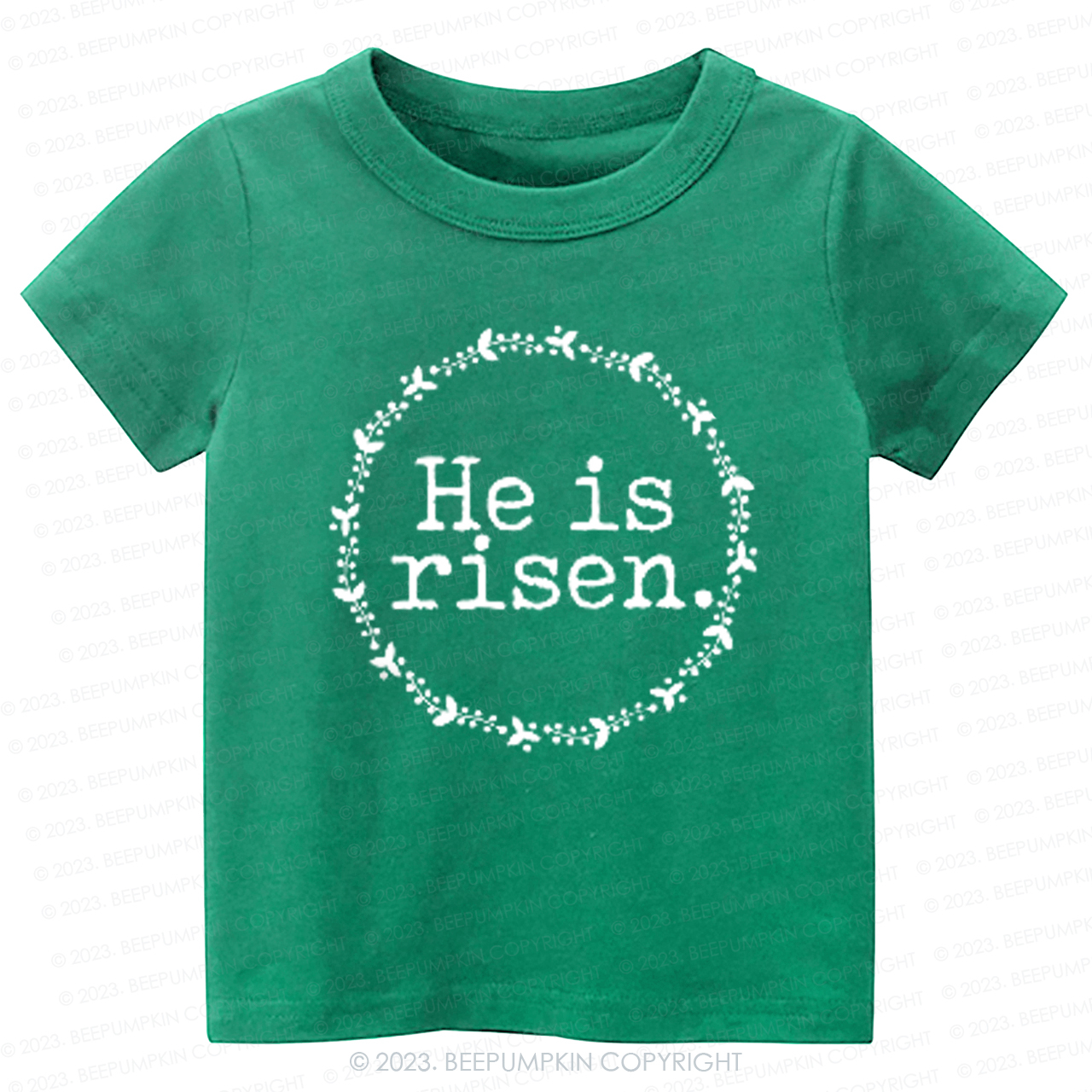He Is Risen Faith Based Easter-Toddler Tees