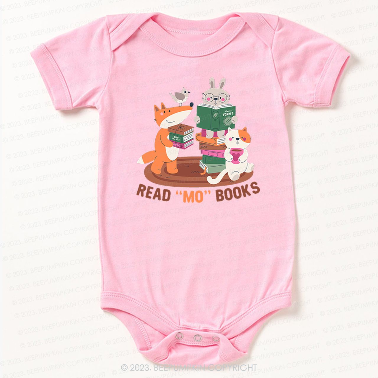Read Mo Books Fox Rabbit Cat Bodysuit For Baby