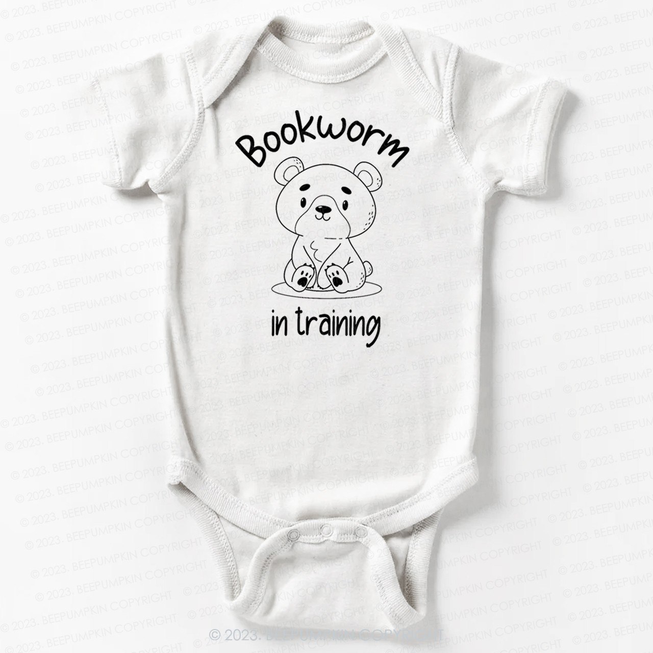 Bookworm In Training Bear Bodysuit For Baby
