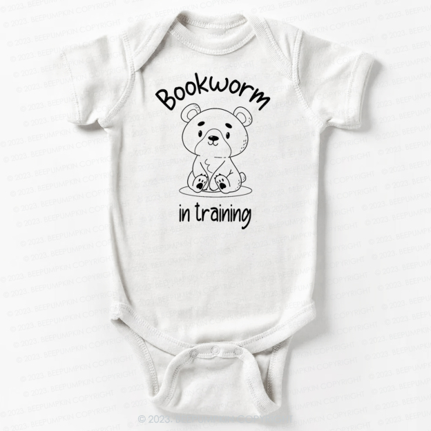 Bookworm In Training Bear Bodysuit For Baby
