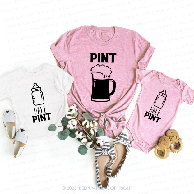Pint And Half Pint T-Shirts For Mom&Me