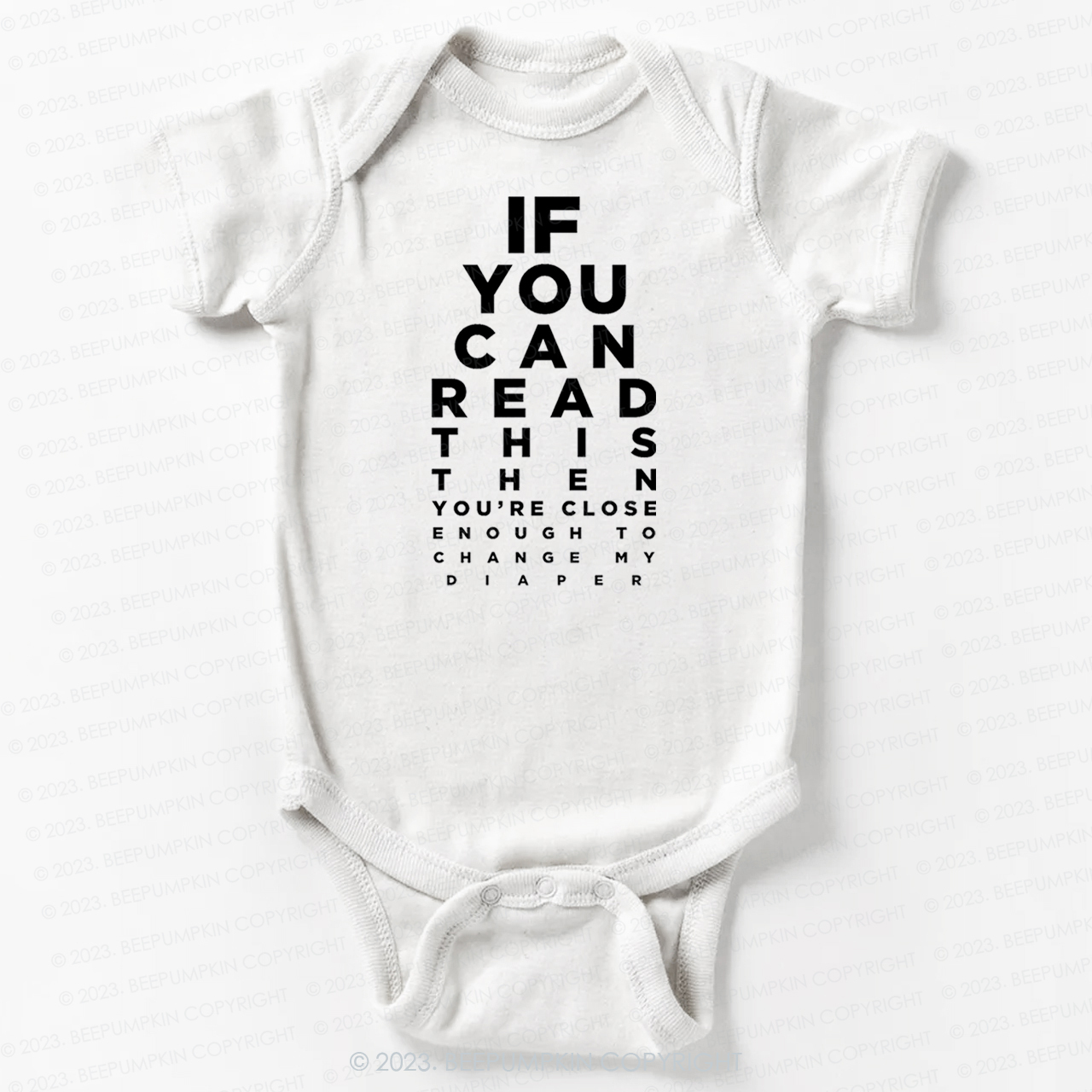 If You Can Read This Then You Can Change My Diaper Bodysuit For Baby
