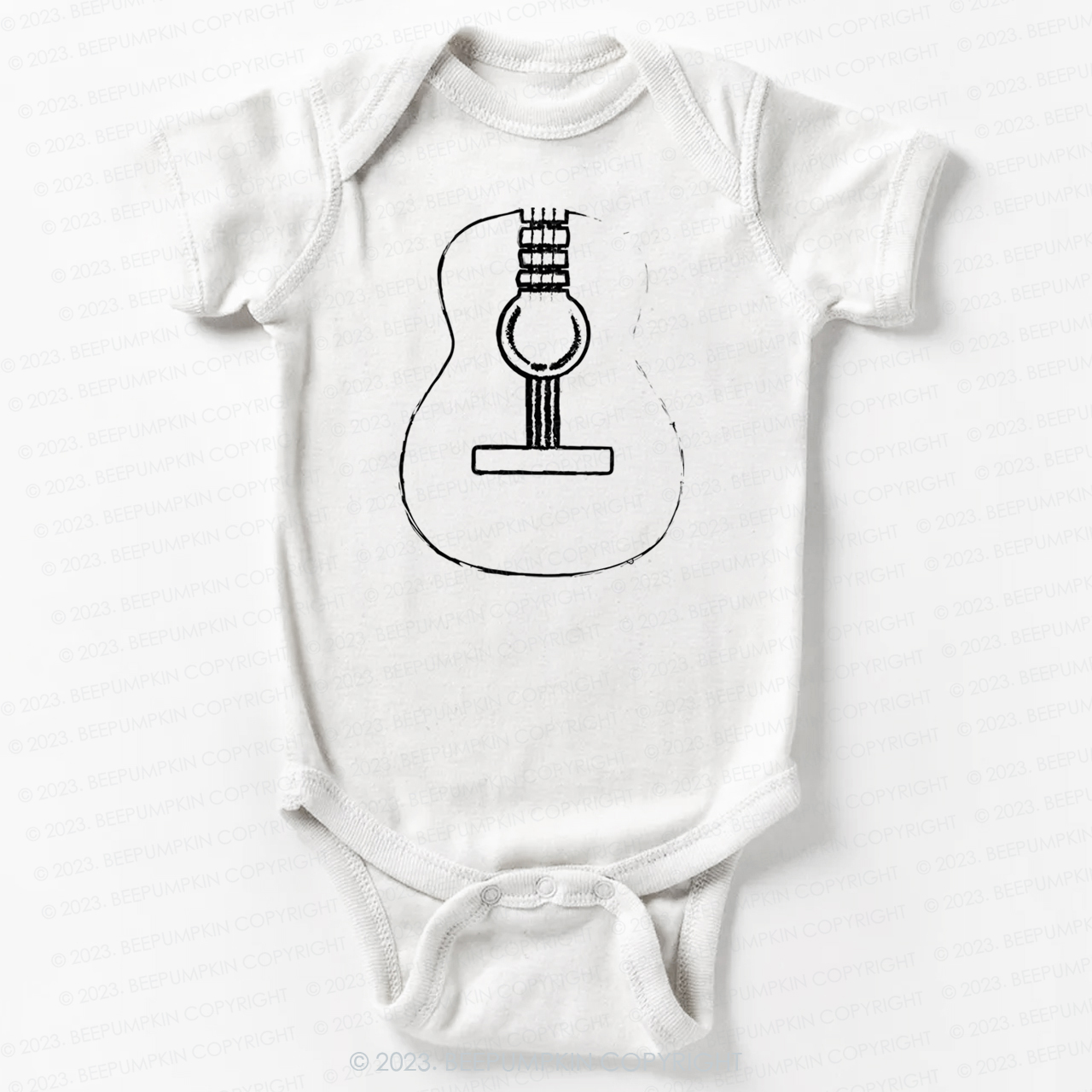 Acoustic Guitar Musician Bodysuit For Baby