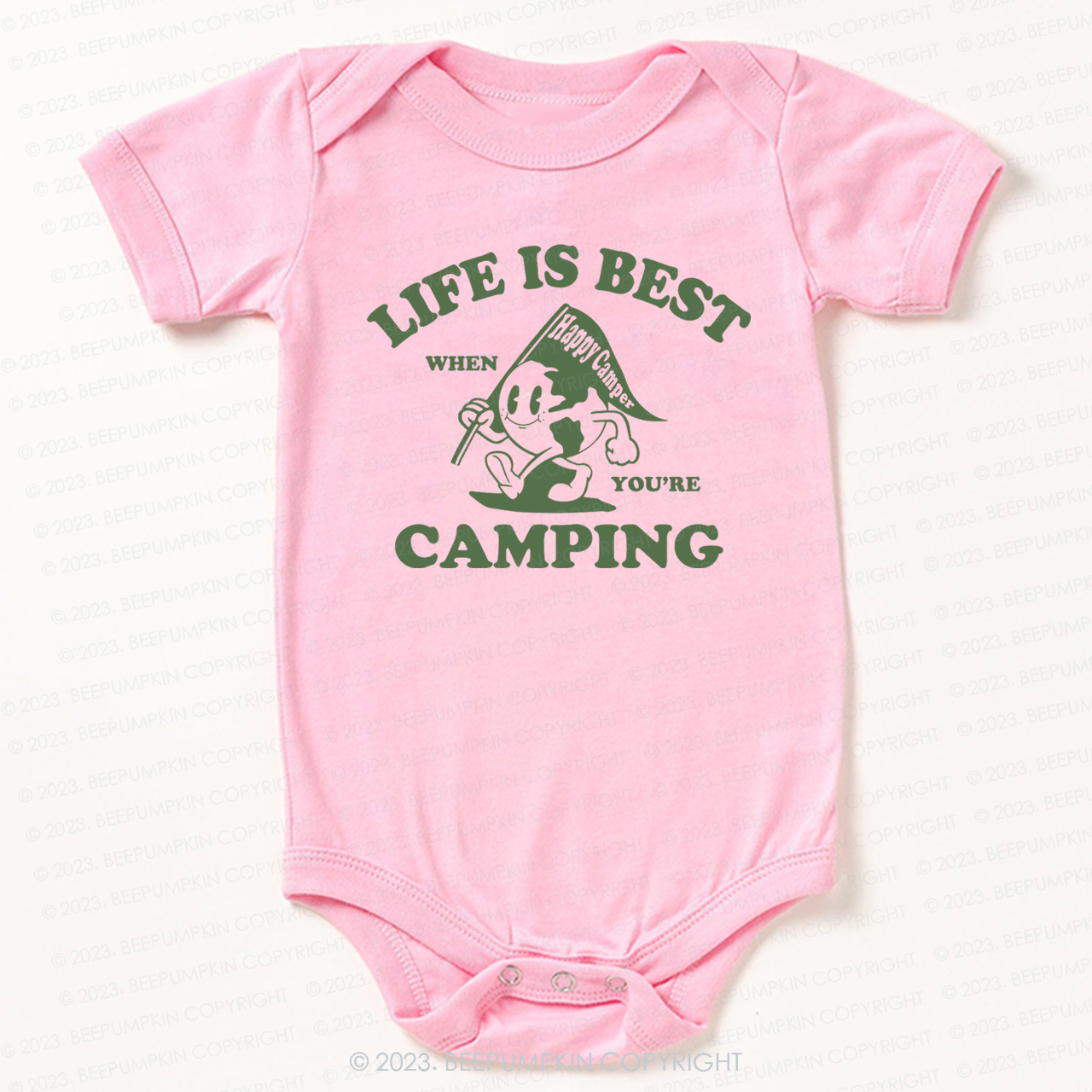 Life Is Best When You're Camping  Bodysuit For Baby