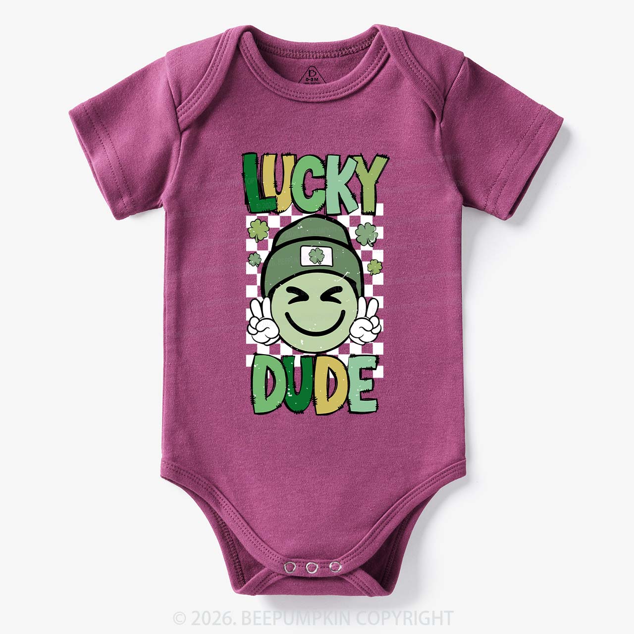 Retro Lucky Dude St.Patricks Day Bodysuit For Baby