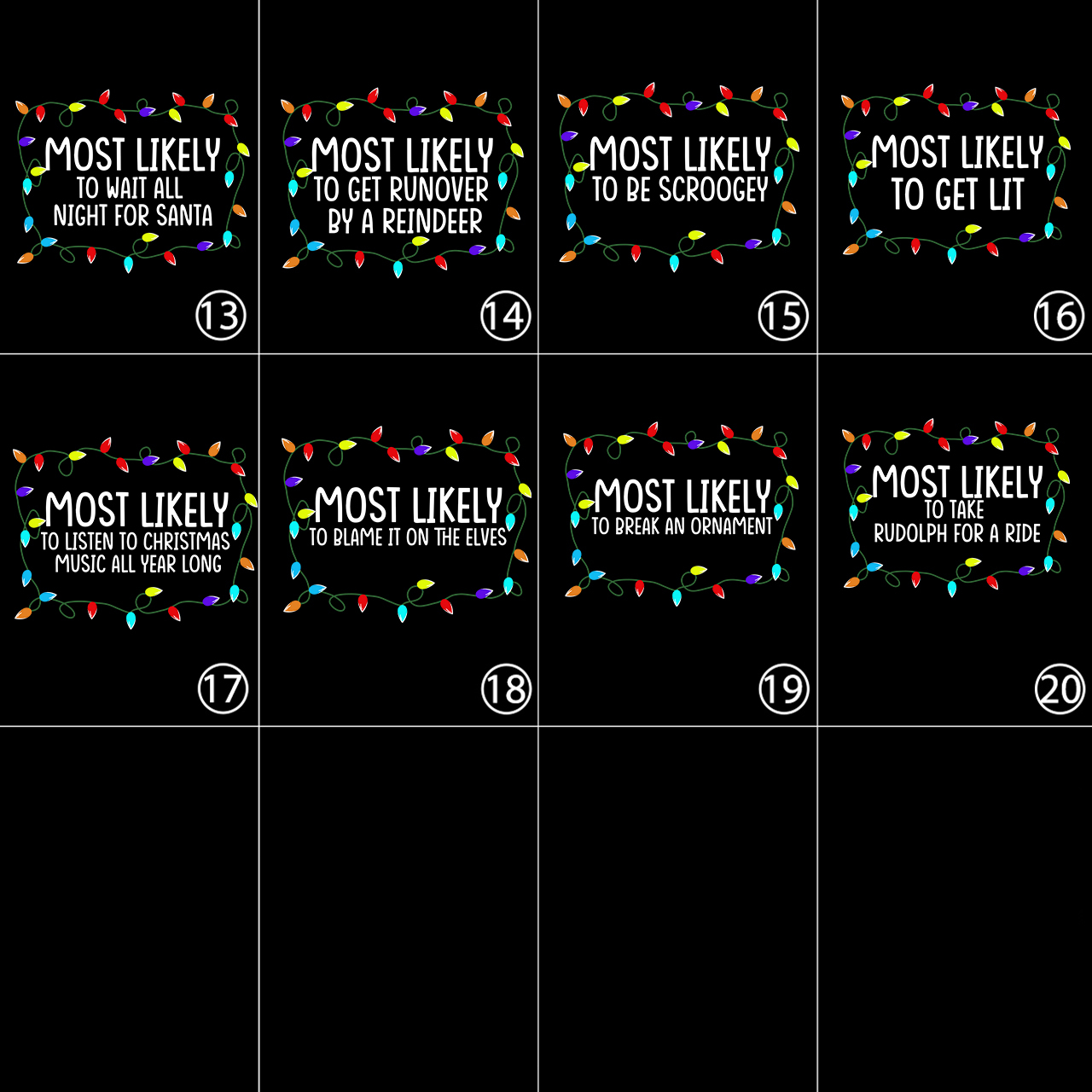 Most Likely To Christmas Funny Party Sweatshirts For Family