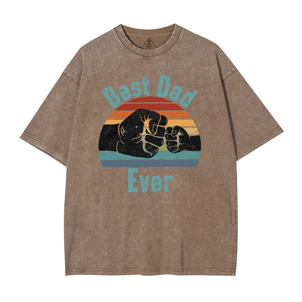 Best Dad Ever Dad Washed T-Shirts