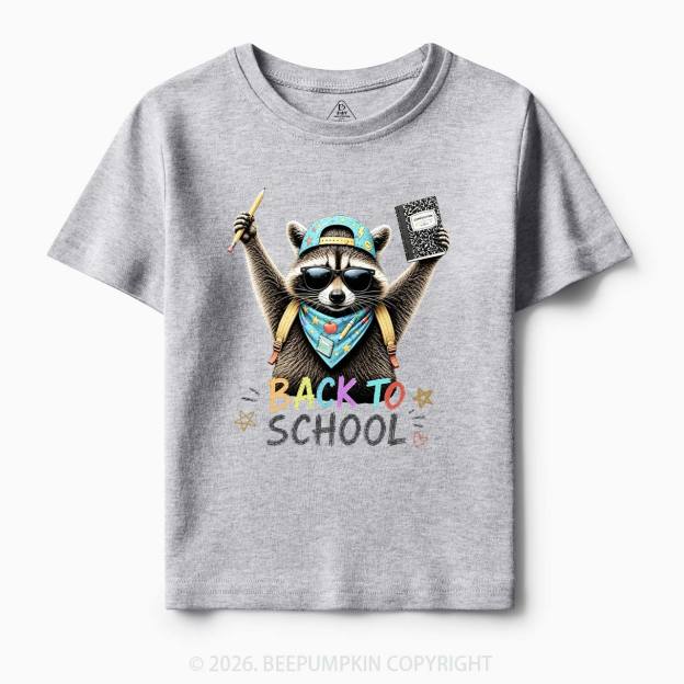 Back to School Raccoon Toddler&Kid's Tees