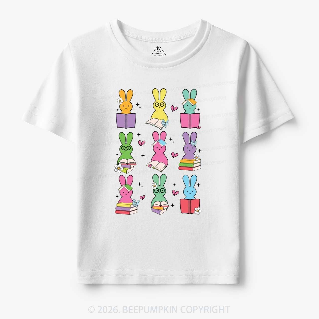 Book Lover Easter Bunnies Toddler&Kid's Tees