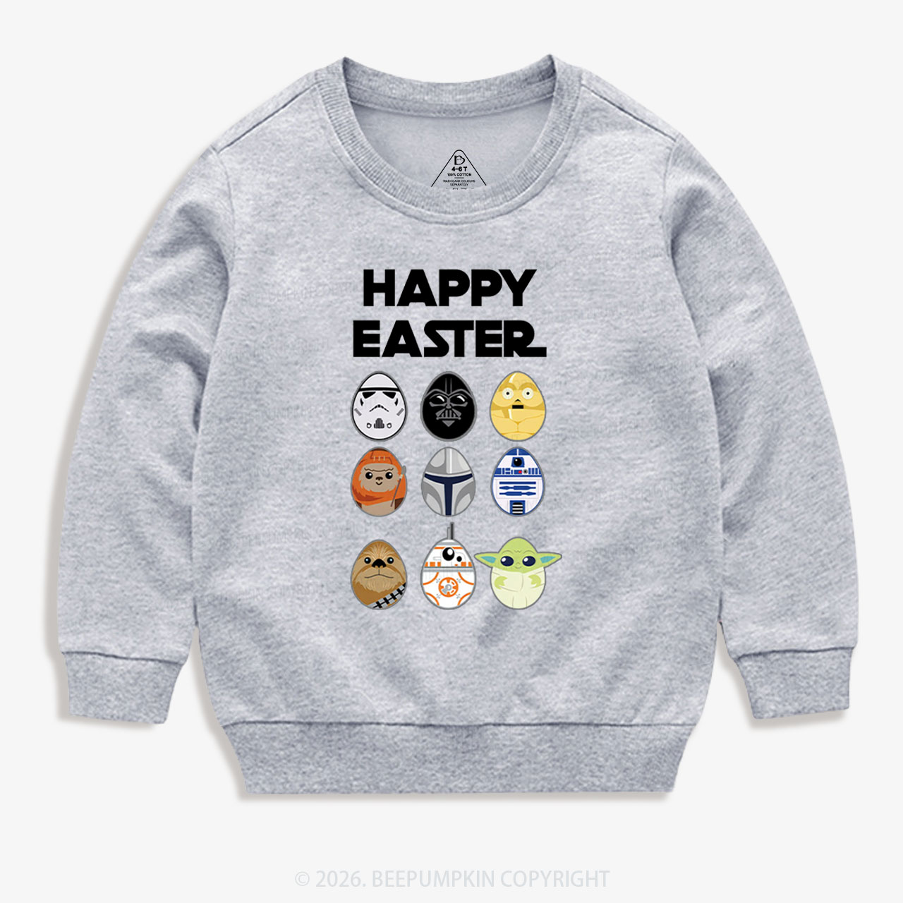 Easter Funny Trooper Eggpire Kid's Sweatshirt