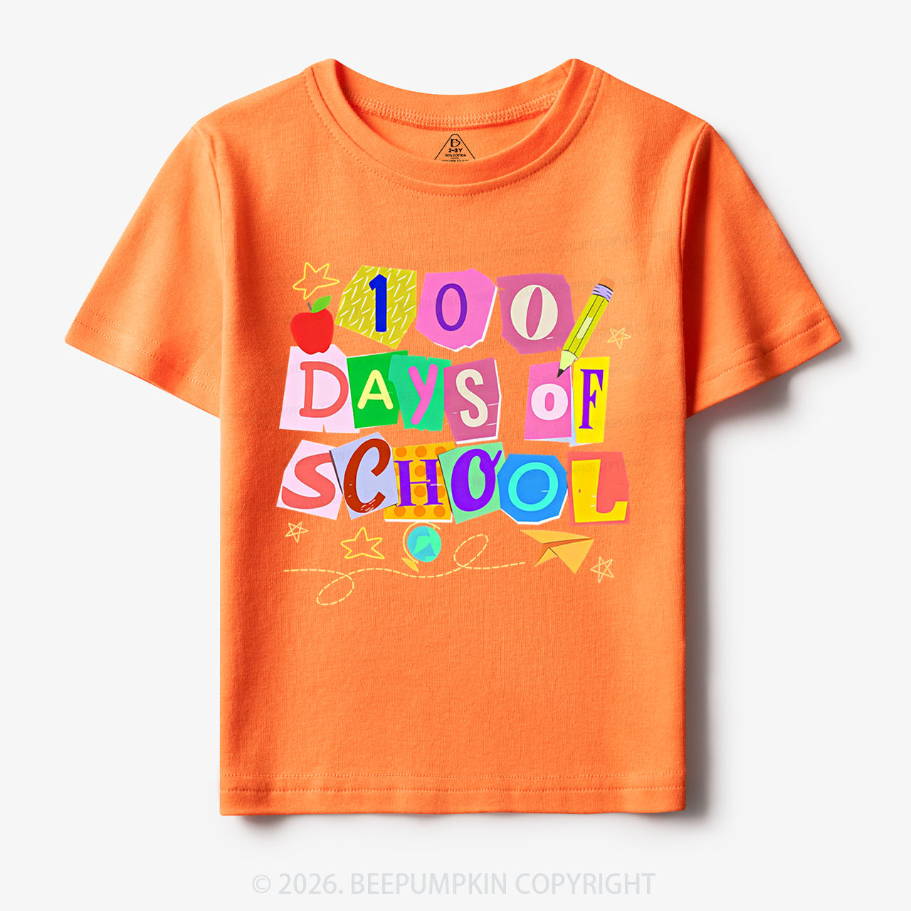Crafty Classroom 100 Days Edition School Toddler&Kid's Tees