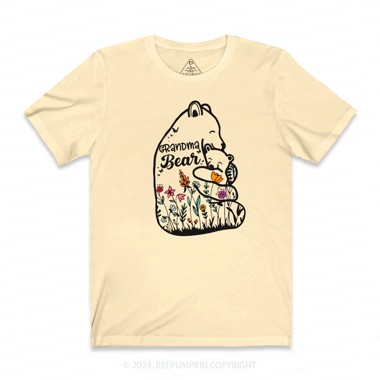 Floral Grandma Bear T-Shirts 