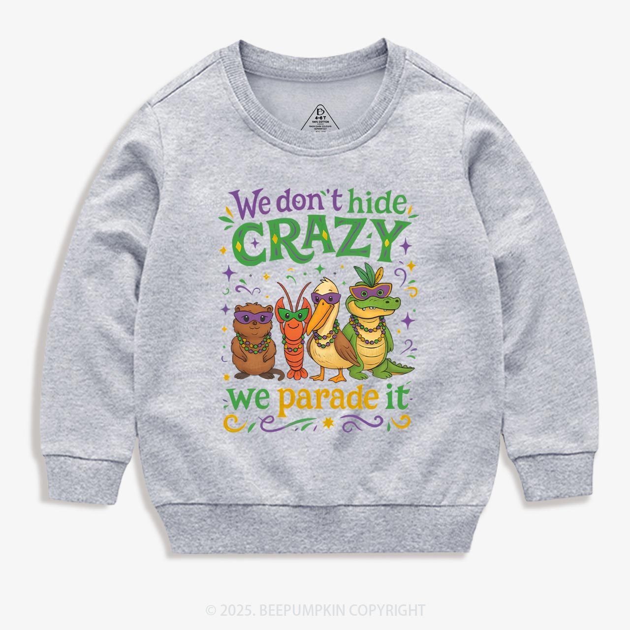 We Parade It Kids Mardi Gras Kid's Sweatshirt