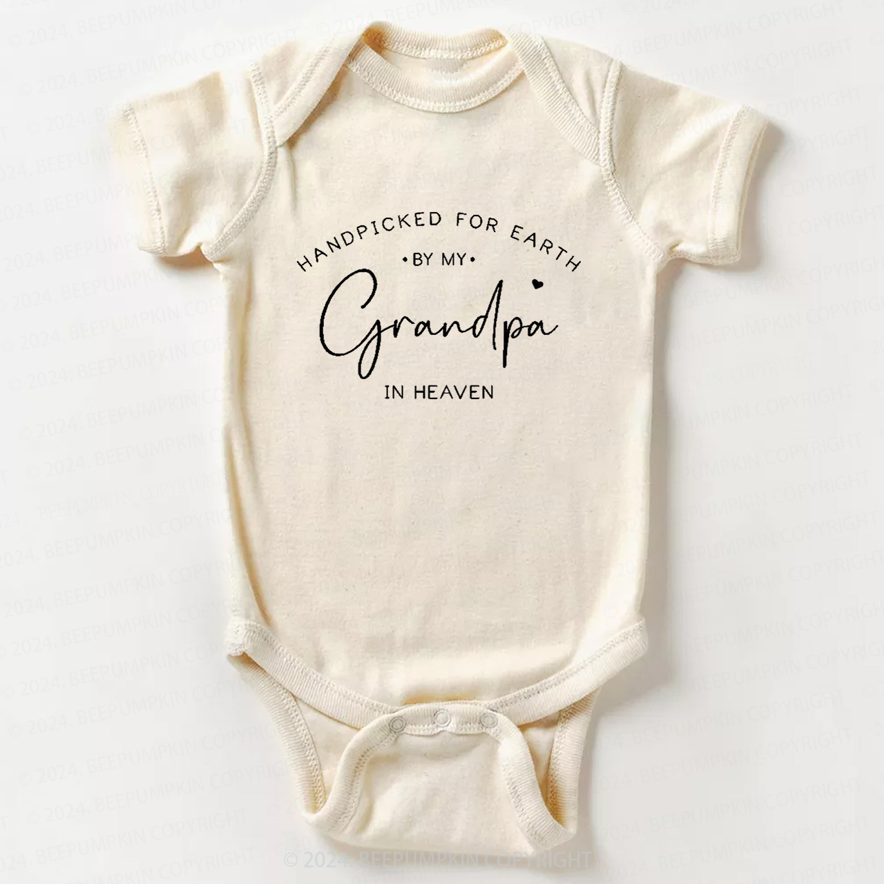 Handpicked For Earth By My Grandpa In Heaven Bodysuit For Baby 