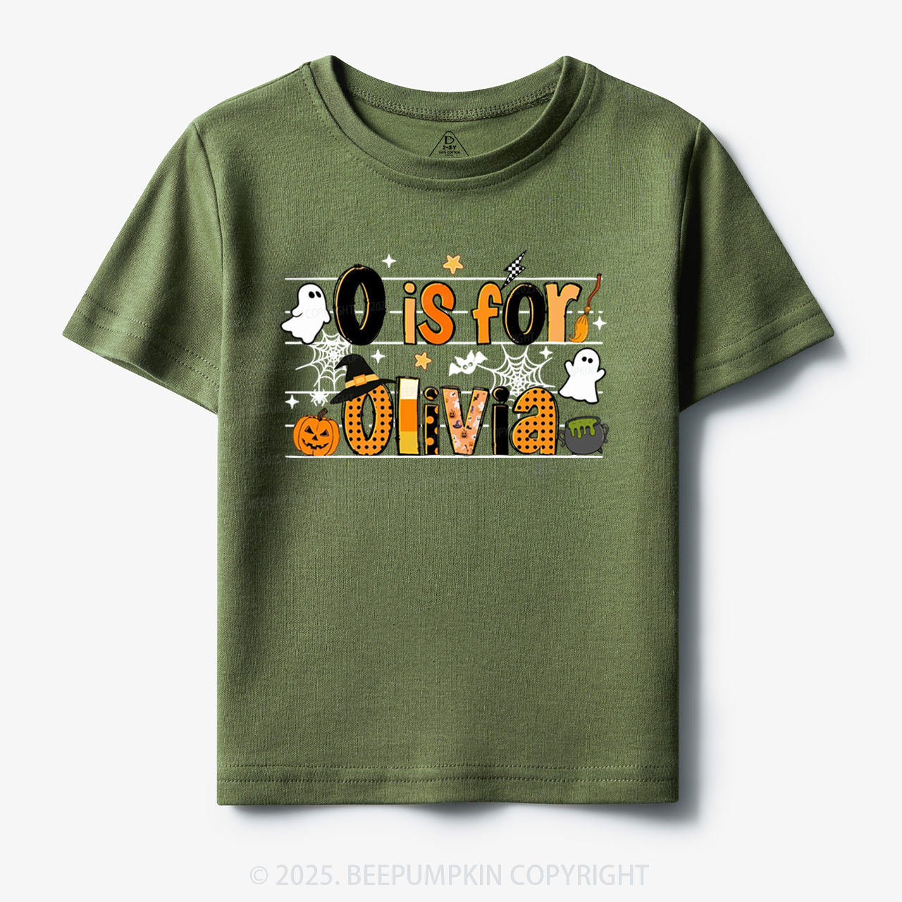 Personalized Name Halloween Toddler&Kid's Tees Beepumpkin