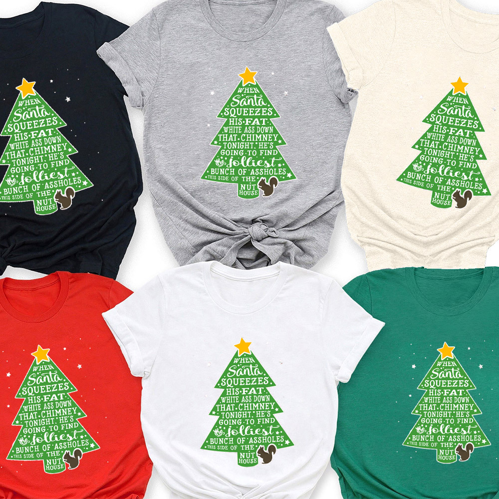 Jolliest Bunch of A-holes Christmas Family Matching Shirt