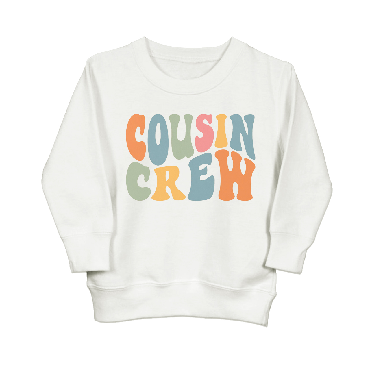 Retro Cousin Crew Sweatshirt For Kids