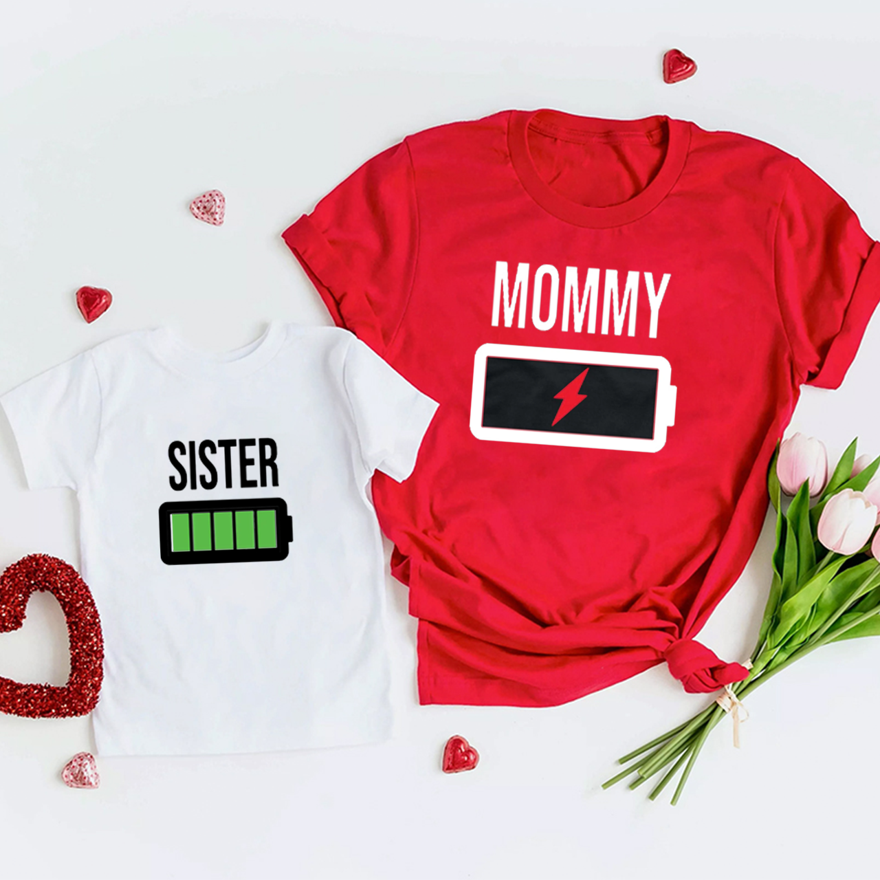 Battery Levels Family Matching Shirts