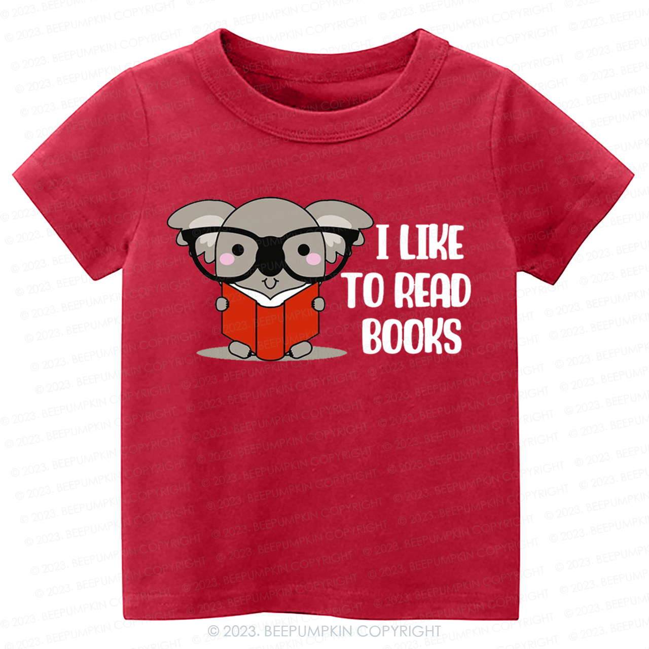 I Like To Read Books Elephant Kids Shirt