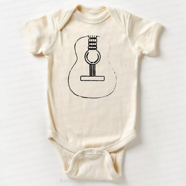 Acoustic Guitar Musician Bodysuit For Baby