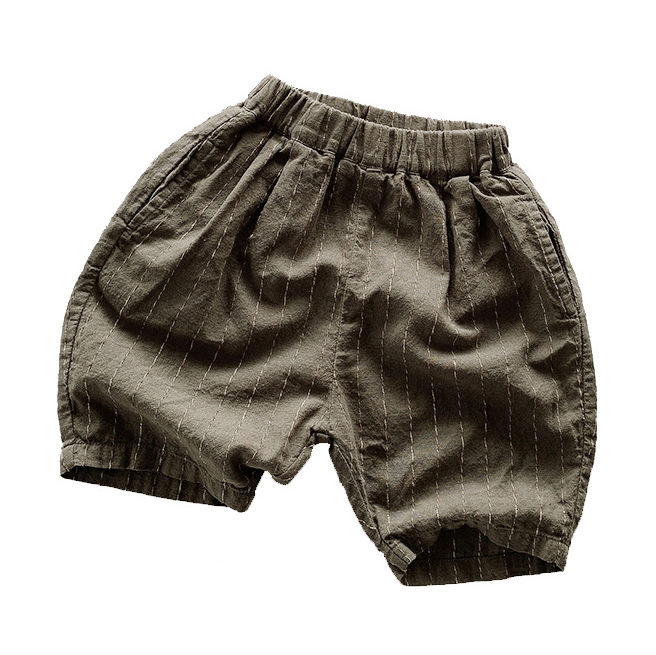 Vertical Striped Shorts For Toddler Kids