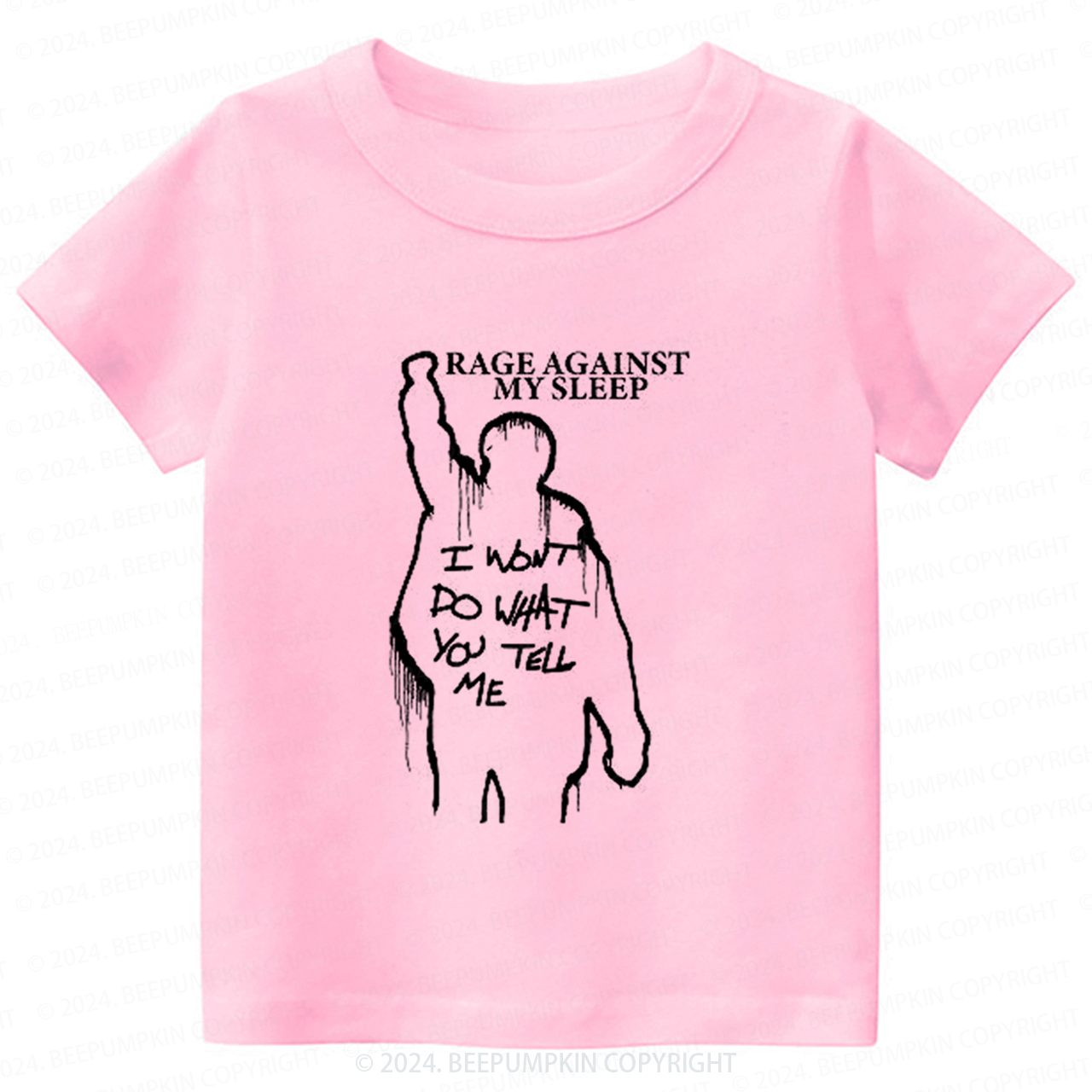 Rage Against My Sleep Toddler&Kids Tees 7