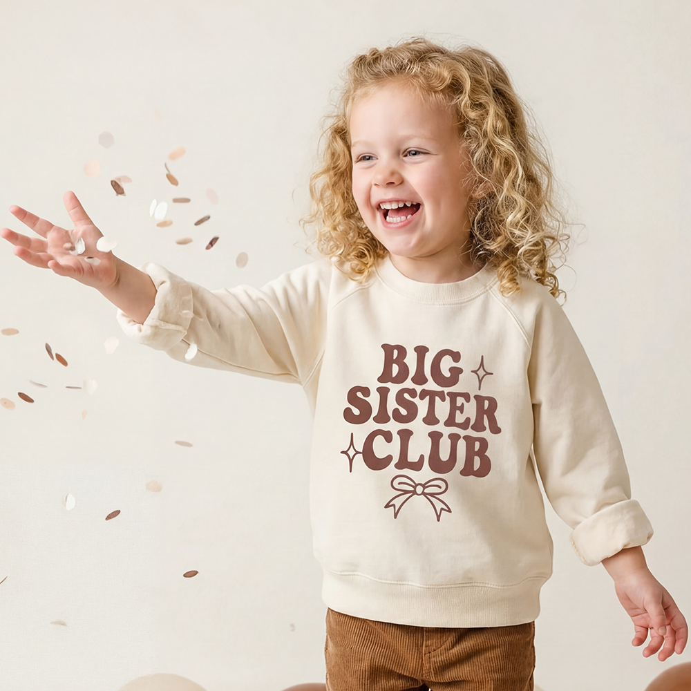 Big Sister Club Newborn Kid's Sweatshirt