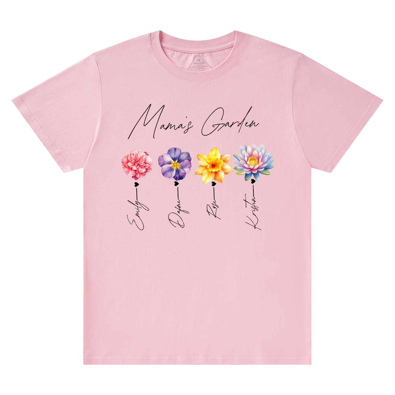 Personalized Kids Name Mama's Garden T-Shirts