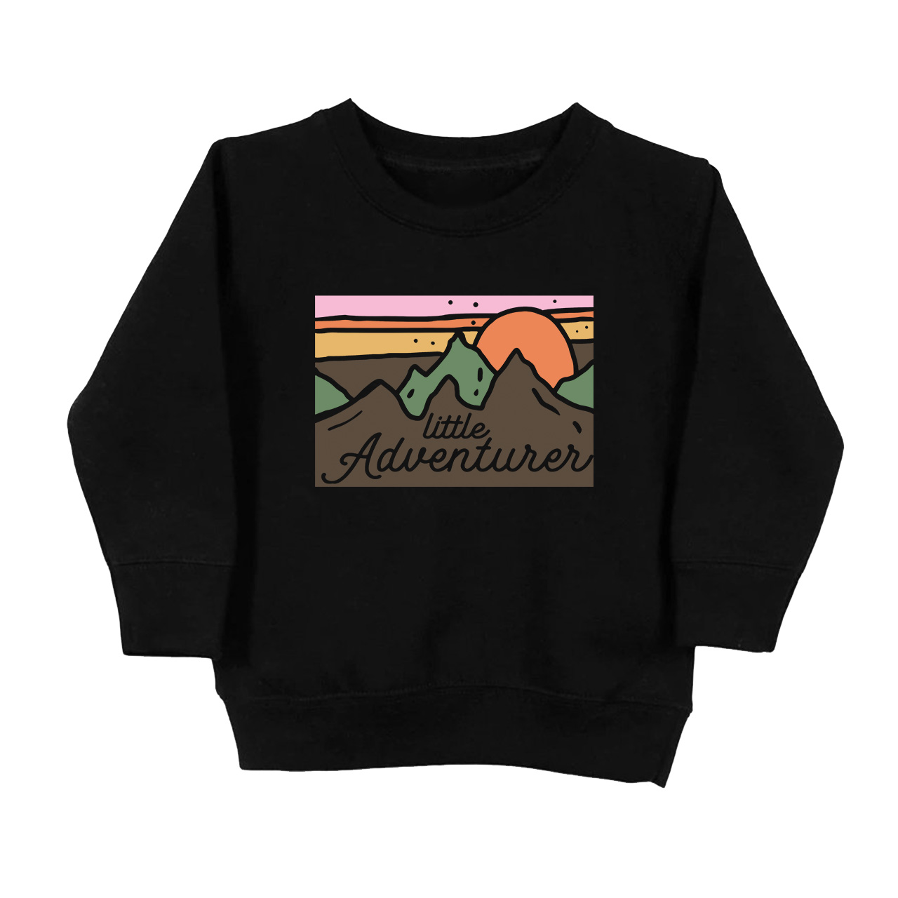 Little Adventurer Cute Mountains Kids Sweatshirt