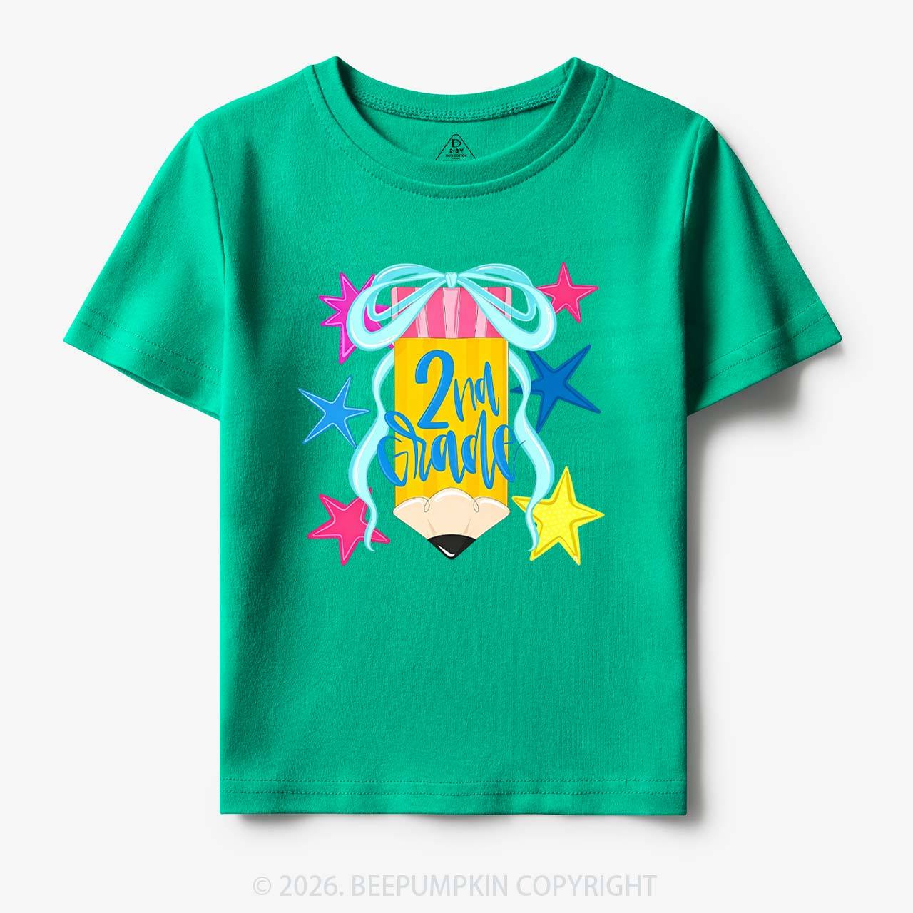 Sparkly Grade Star Pencil Back to School Toddler&Kid's Tees
