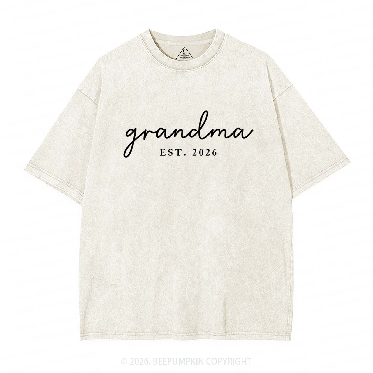 Personalized Mother's Day Gift Adult Washed T-Shirts