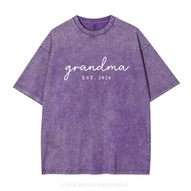 Personalized Mother's Day Gift Adult Washed T-Shirts