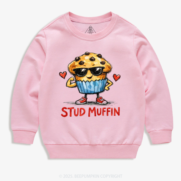 Stud Muffin Valentine's Day Kid's Sweatshirt