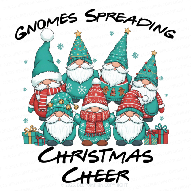 Gnomes Spreading Christmas Cheer Family Matching Gnomes Pajamas Beepumpkin