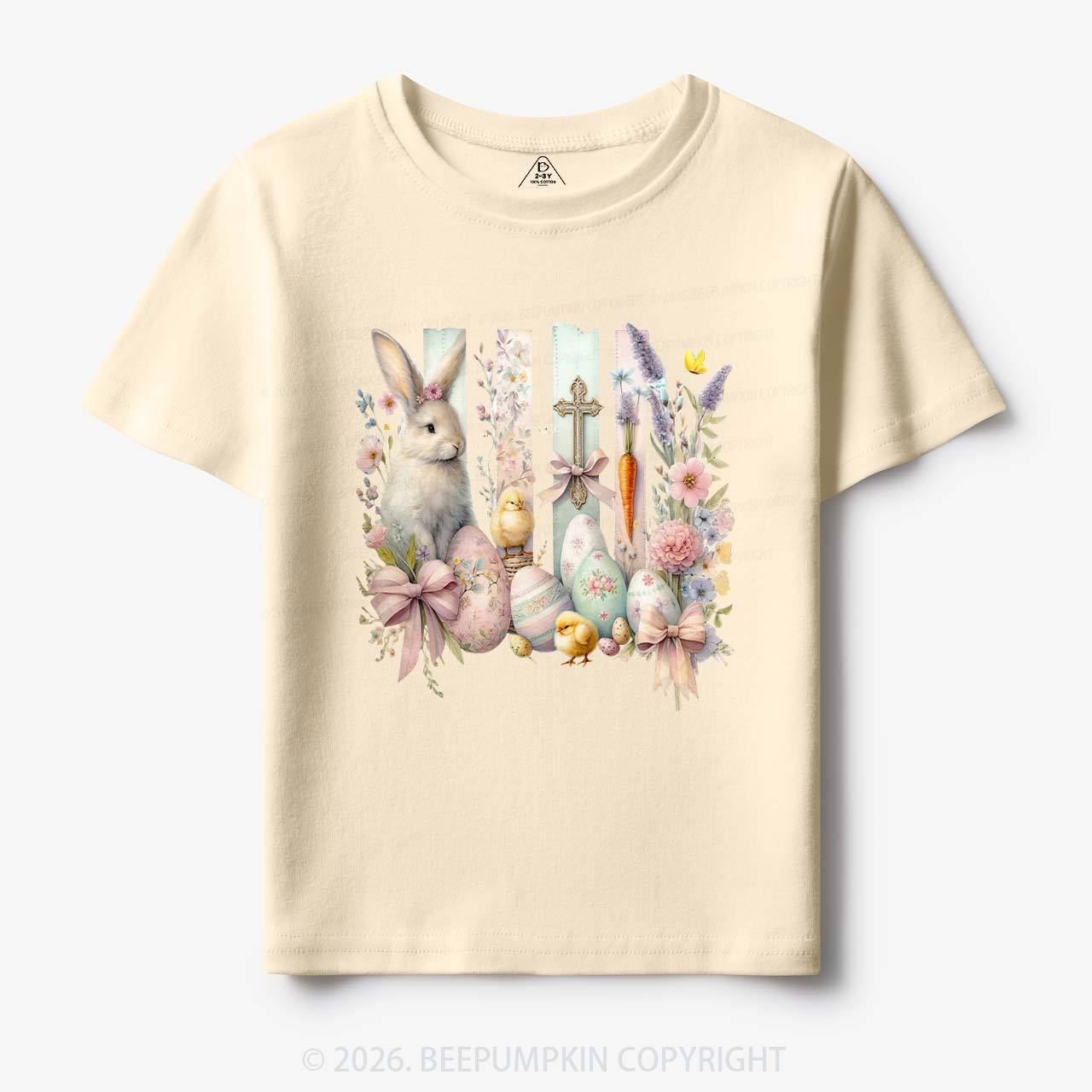 Springtime Faith Bunny Toddler&Kids Tees