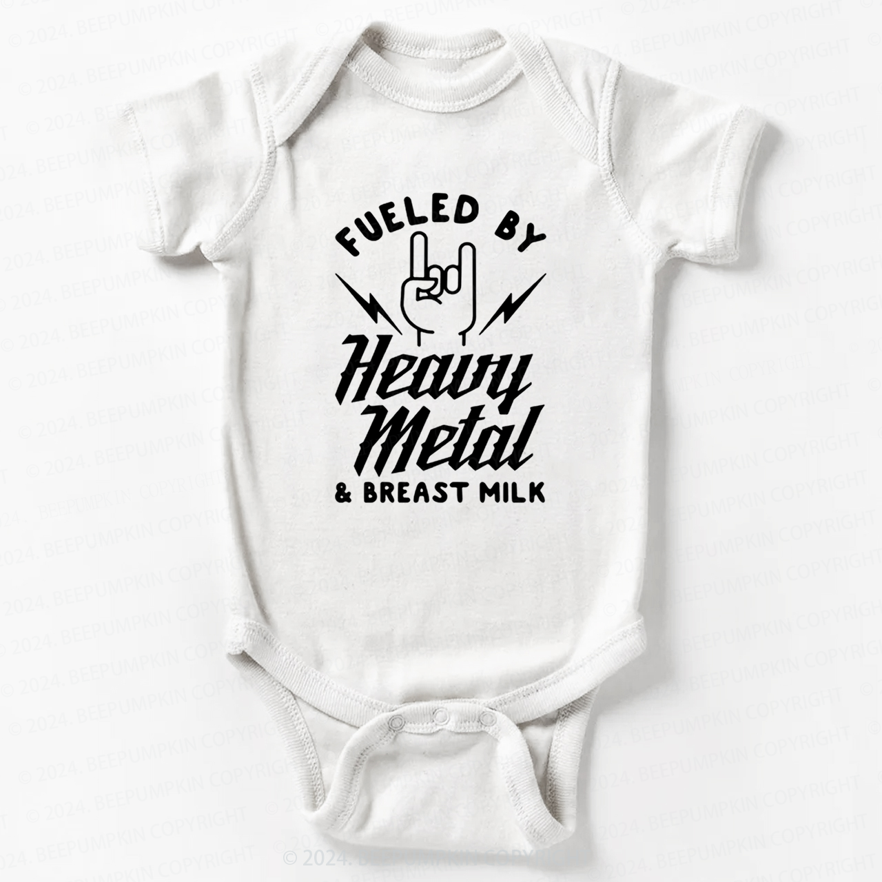 Fueled By Heavy Metal & Breast Milk Bodysuit For Baby 8