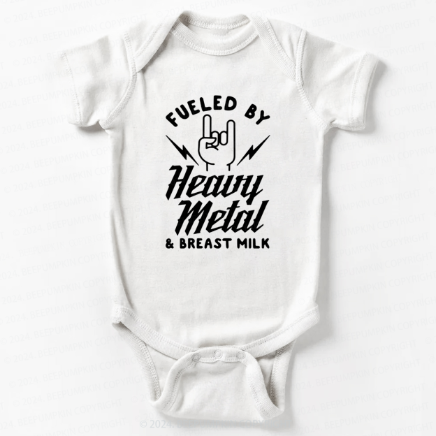 Fueled By Heavy Metal & Breast Milk Bodysuit For Baby 8