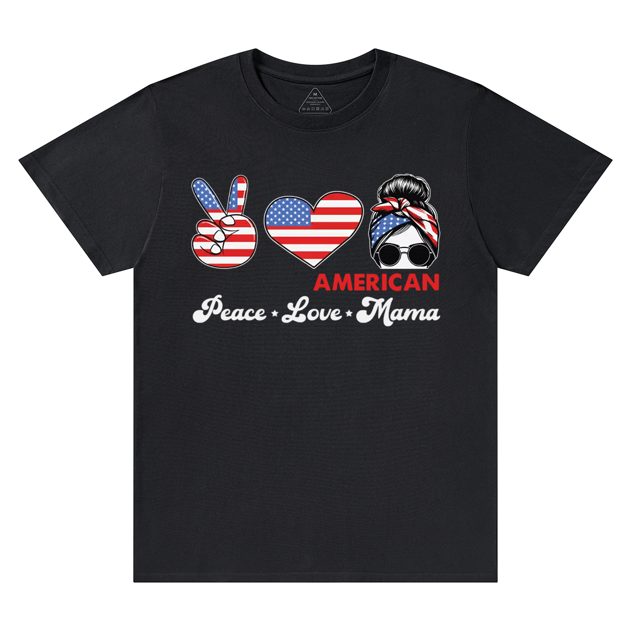 Peace Love American Mama T-Shirts
