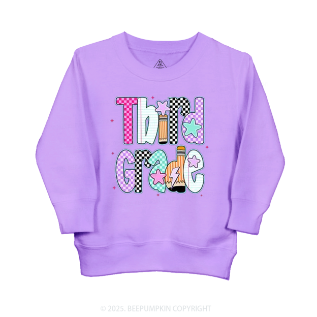 Personalized Personalized Purple Aura Grade Kid's Sweatshirt