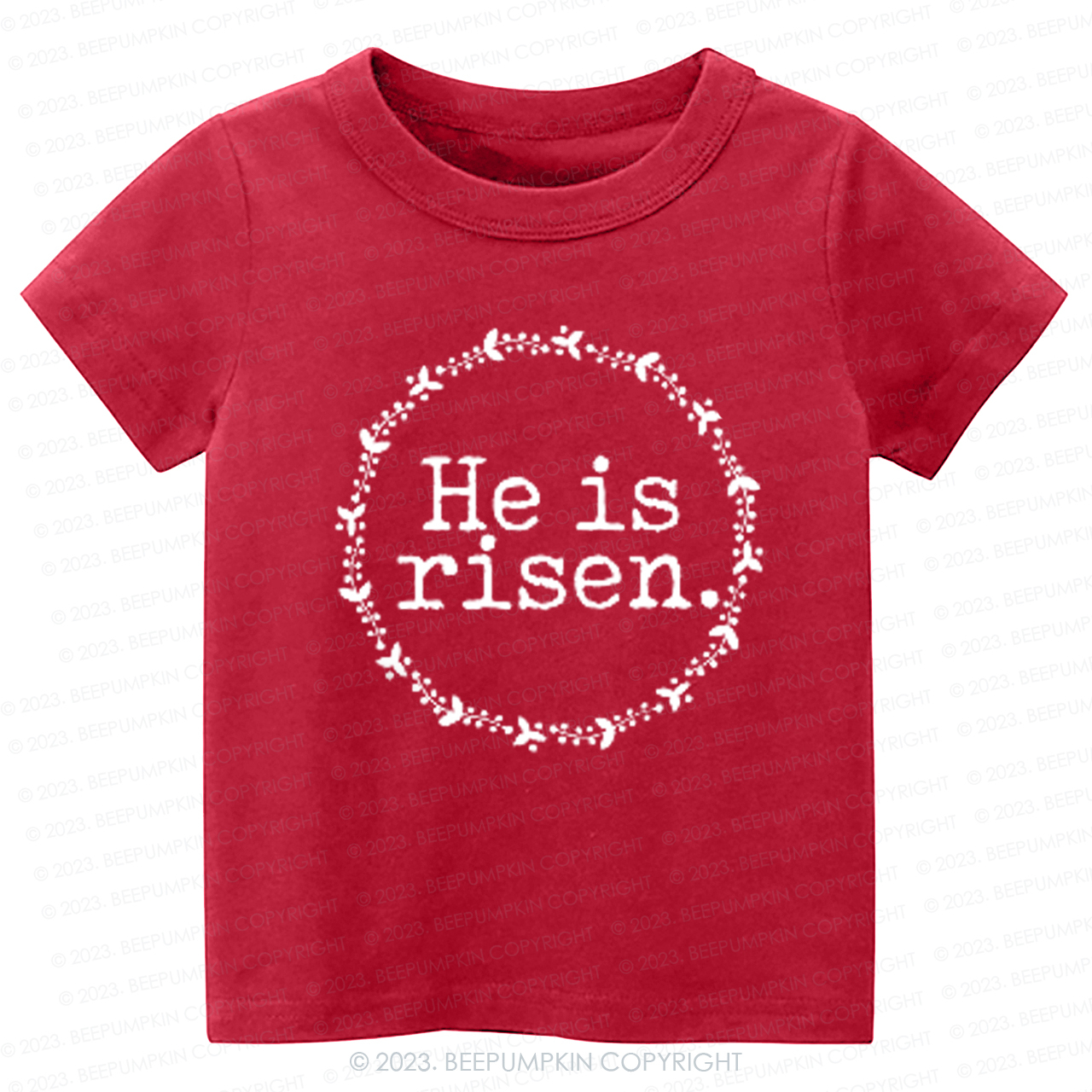 He Is Risen Faith Based Easter-Toddler Tees